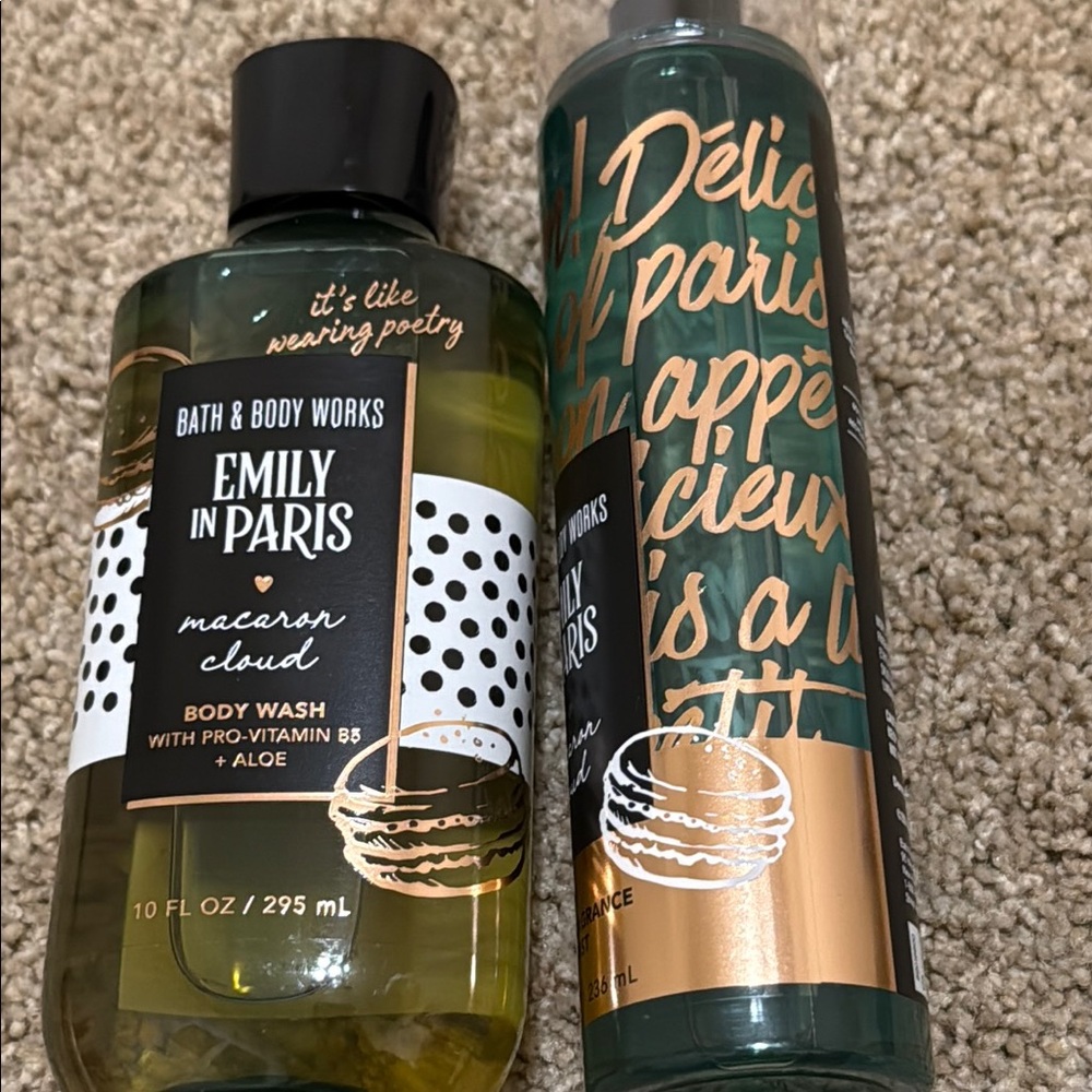 🔥LIMITED EDITION🔥EMILY IN PARIS SERIES, MACARON CLOUD BODY WASH & MIST SET NWT
